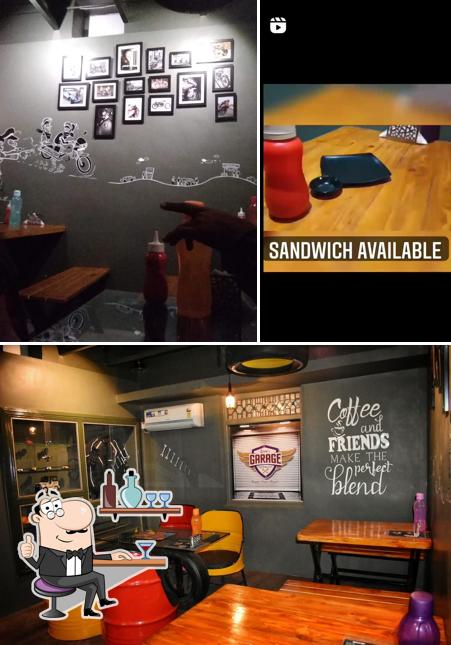 The interior of Zoom's Garage Cafe Restaurant