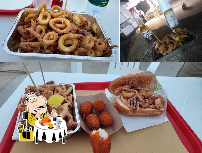 Guarda la immagine che mostra la cibo e birra di Friggitoria Pesce