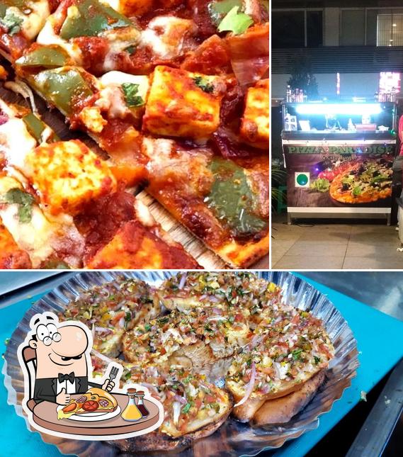 Get pizza at Pizza Paradise(Mudra Food Court)