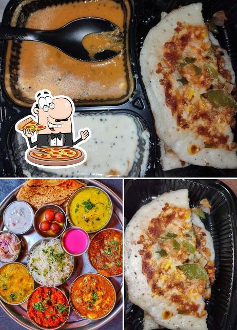 Get pizza at The Paneer Factory