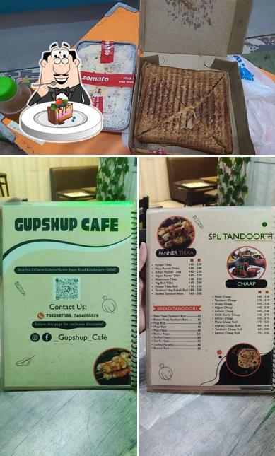 Chocolate cake at GUPSHUP CAFE