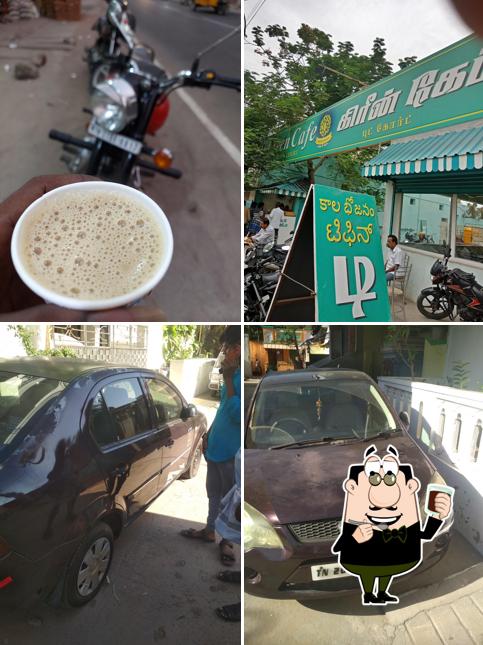 Enjoy a drink at Green Cafe Food Court