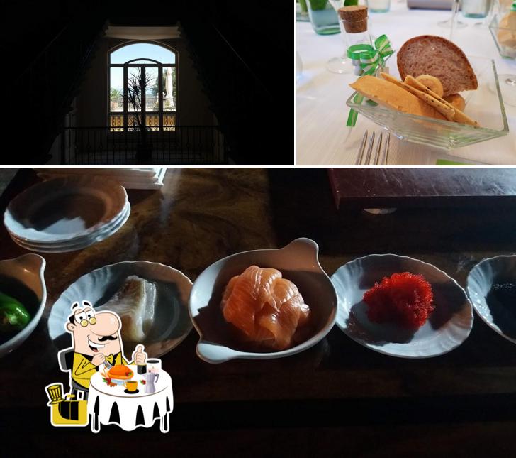 La immagine della cibo e esterno di Villa Fontana