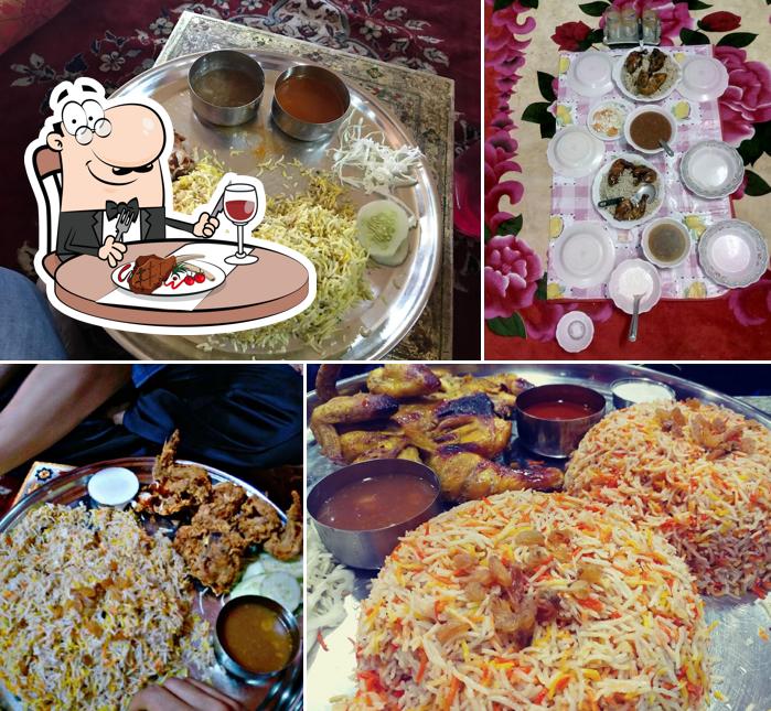 Order meat dishes from the menu