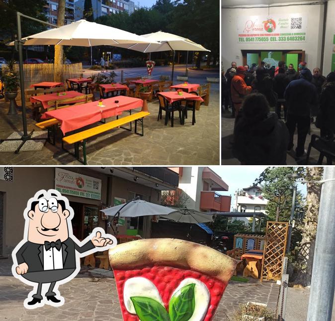 Gli interni di Friends pizza
