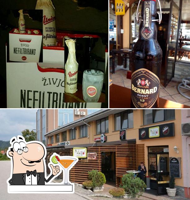 Dai un’occhiata alla immagine che raffigura la bevanda e esterno di B.J. Pub Vrhnika