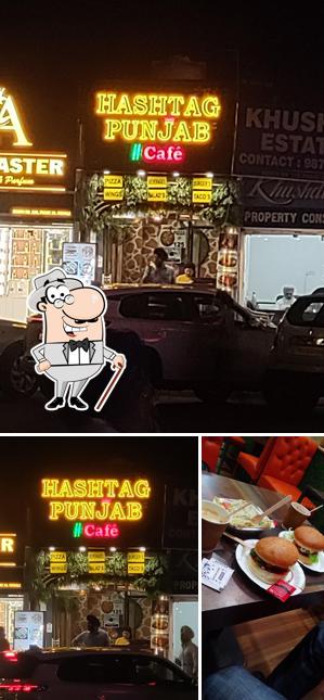 The exterior of HASHTAG PUNJAB CAFE