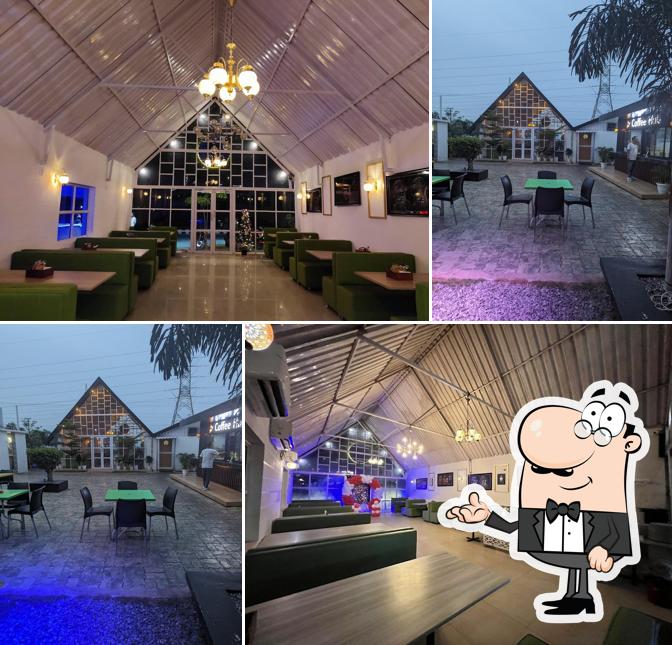 The interior of Hill View Cafe And Restro