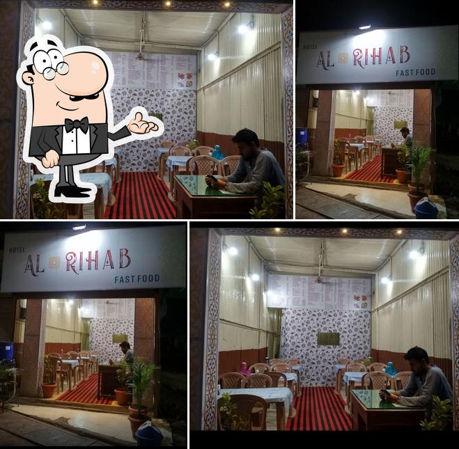 The interior of Hotel Jashn Fastfood