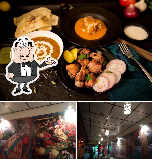 The image of interior and meat at Majeed's