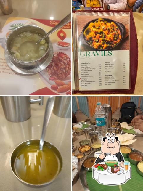 Hot and sour soup at Nithya Amirtham - Kanchipuram