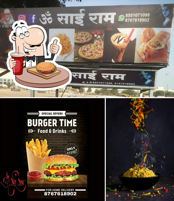 Hamburger at Om Sai Ram
