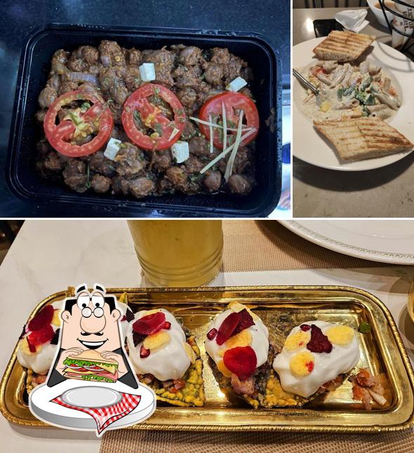 Club sandwich at Punjab Grill WorldMark Gurgaon