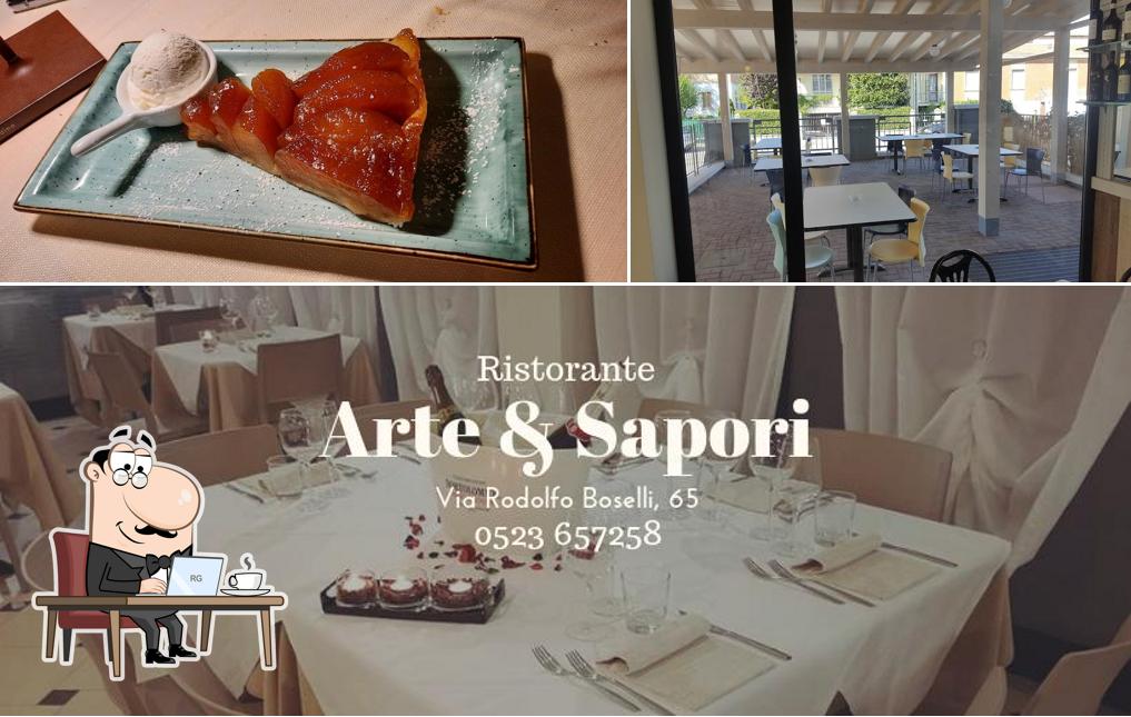 Dai un’occhiata alla foto che presenta la interni e cibo di Ristorante Arte & Sapori