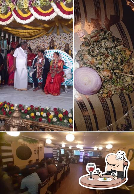 Take a look at the image showing food and interior at lakshmi Gayatri resturent