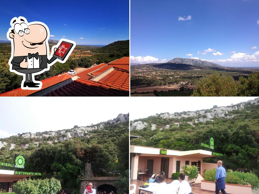 Puoi goderti l'aria fresca da seduto all'esterno di Ristorante Ispinigoli