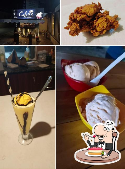 The Cafe93 serves a selection of sweet dishes