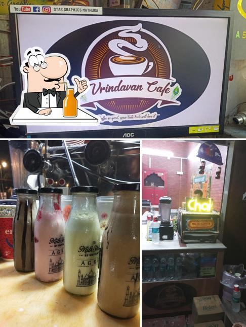 Enjoy a beverage at Vrindavan Cafe