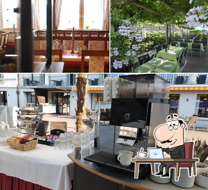 Siediti a un tavolo di Gasthof Pizzeria Weingarten