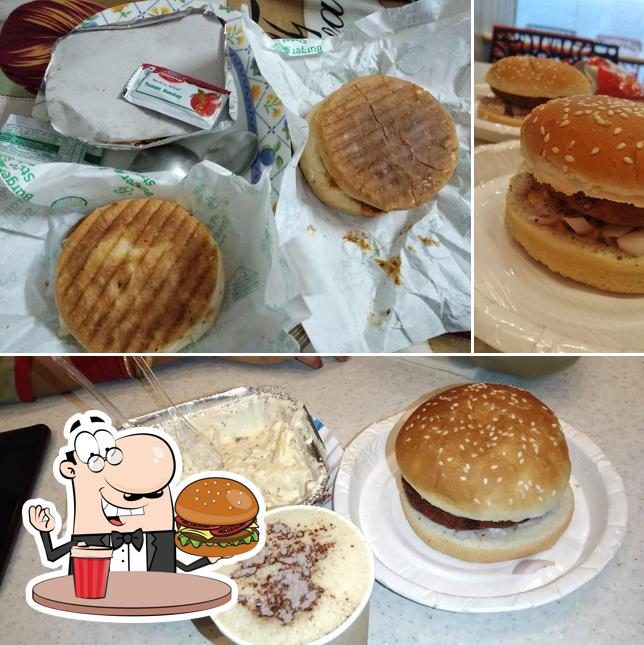 Try out a burger at Burger Street
