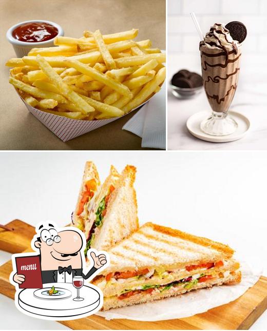 The restaurant's food and beverage
