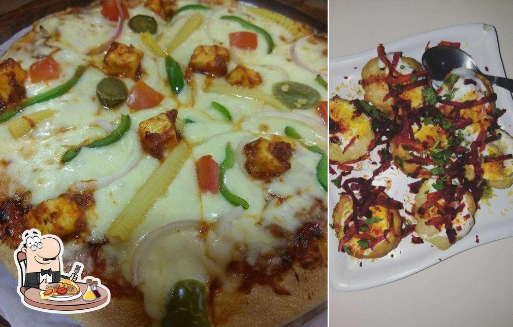 Pick pizza at Varshini Chat & Ice Cream