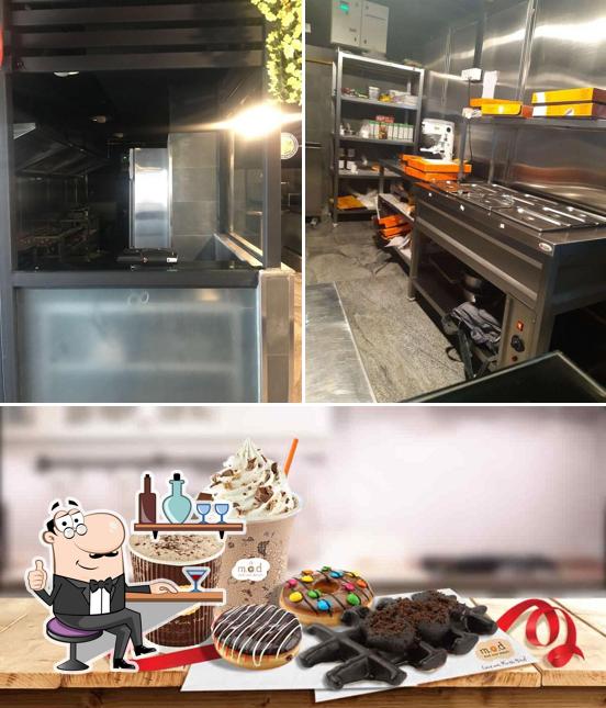 The photo of Mad Over Donuts’s interior and food