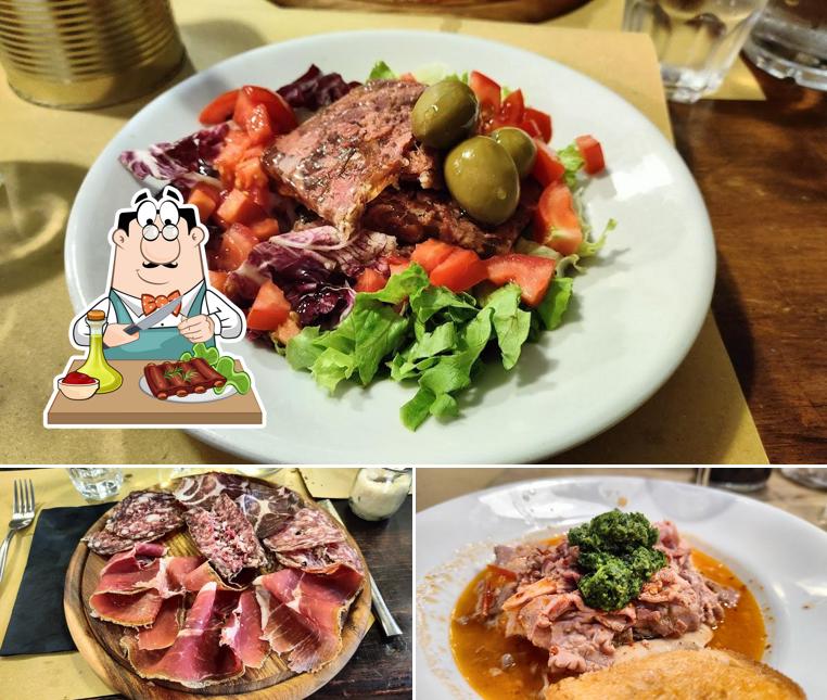 Scegli piatti di carne dal menu