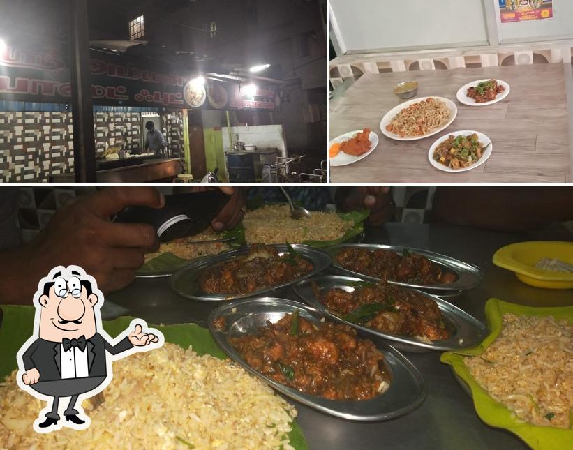The image of interior and food at Sree Amman Broilers & Fast Food