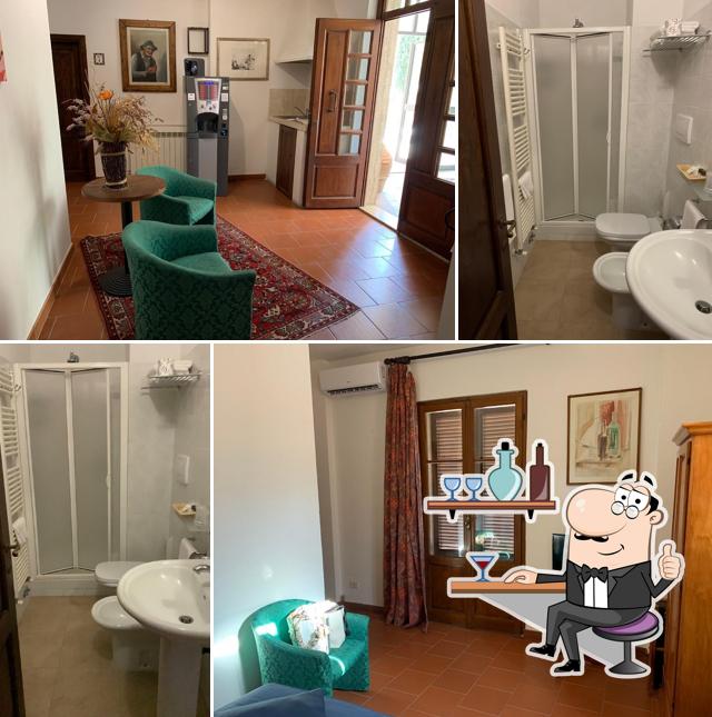 Gli interni di Villa Bagno Santo