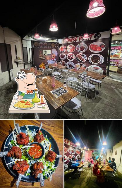 This is the image displaying food and interior at Chinese point