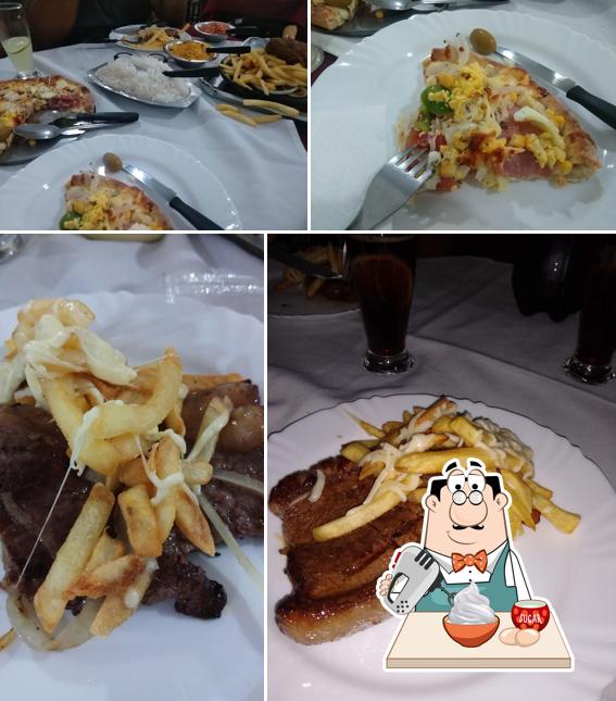 Pizzaria do Bigode serve uma escolha de sobremesas