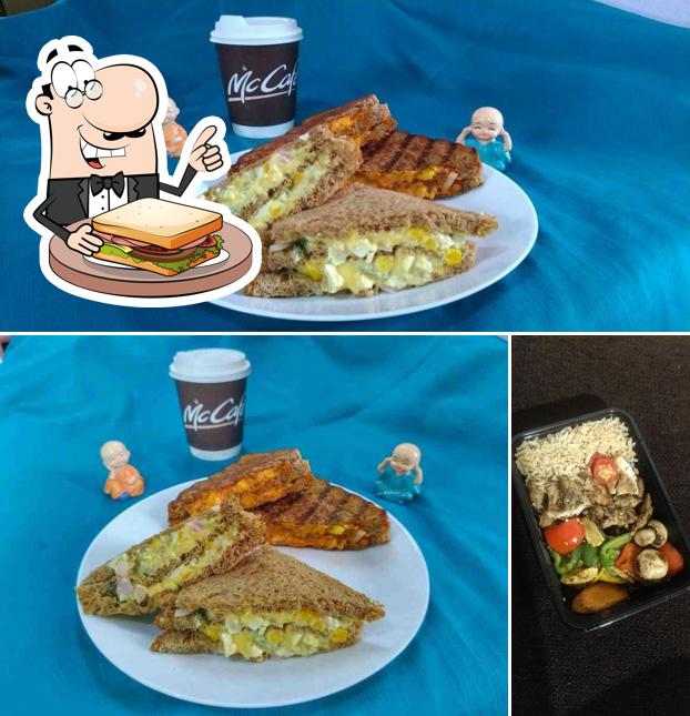 Grilled cheese sandwich at Eighty six eat fit