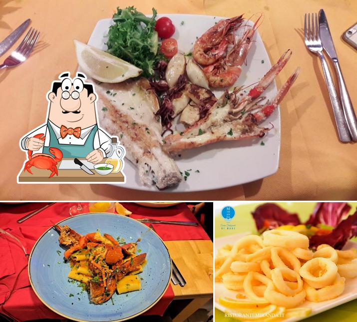 Scegli tra i molti pasti di mare proposti a Ristorante Miranda