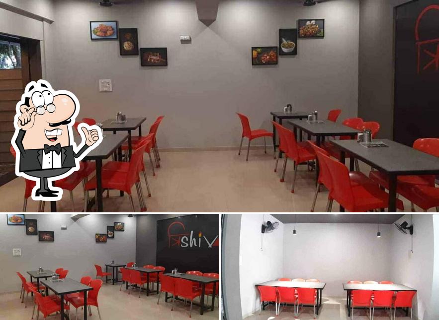 This is the picture displaying interior and food at Trishiv Chinese Corner