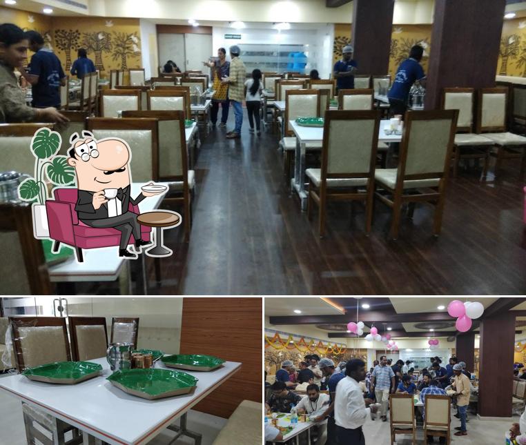 The interior of Subbayya Gari Hotel -KPHB