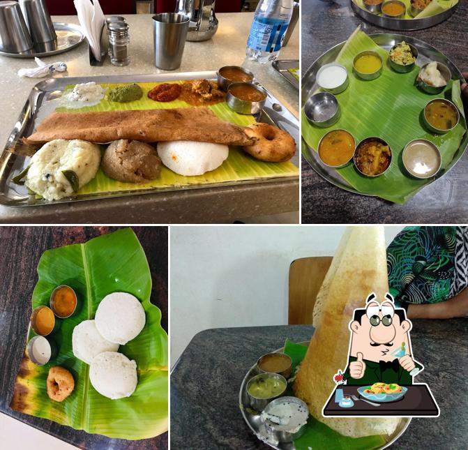 Food at Sri Saravana Bhavan