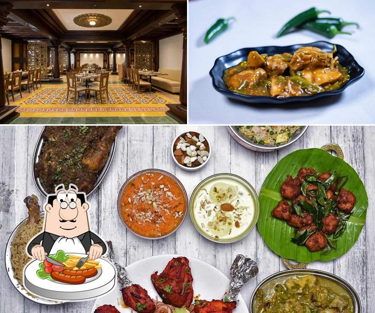 Among different things one can find food and interior at Andhra Ruchulu