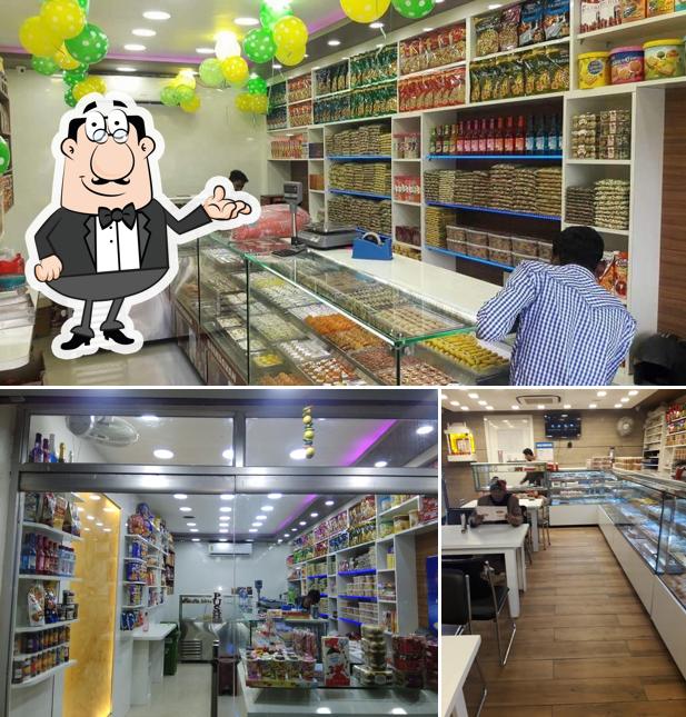 The interior of Brindavan Sweets & Snacks