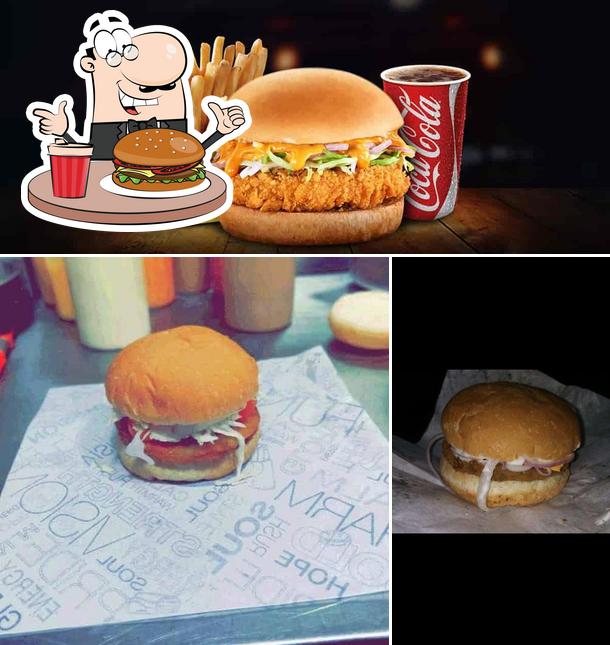 Order a burger at Jumboking
