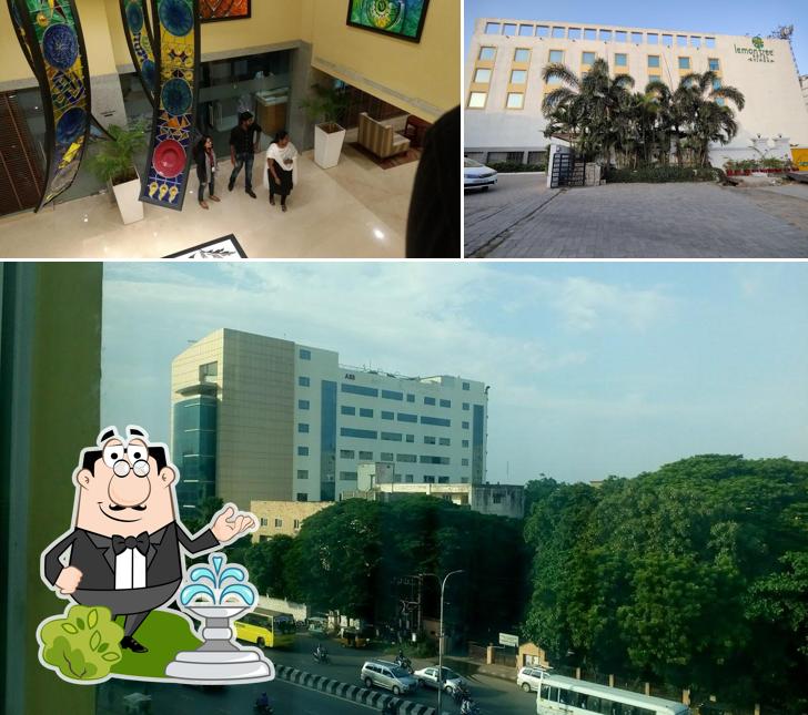 Enjoy the view at the outside area of Lemon Tree Hotel, Shimona Chennai