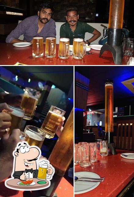 Order a pint of light or dark beer