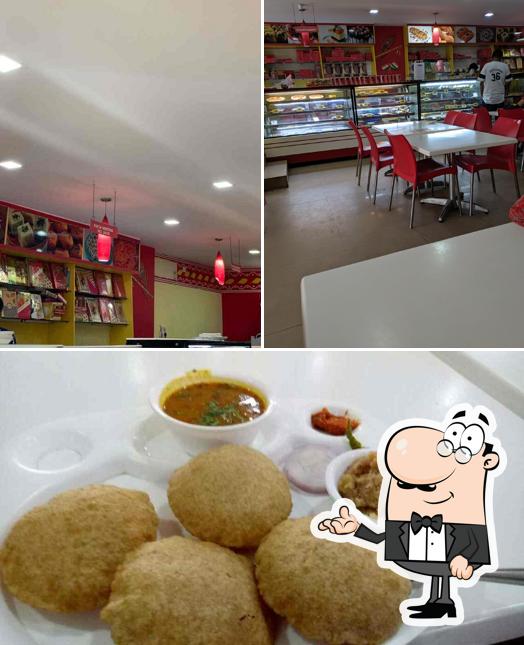 This is the photo showing interior and food at Murli