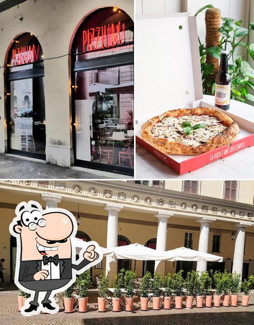 Questa è la immagine che presenta la esterno e birra di Pizzium - Novara