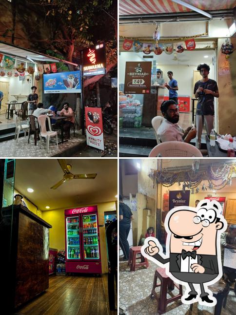 The interior of Beyniaz shawarma & grill
