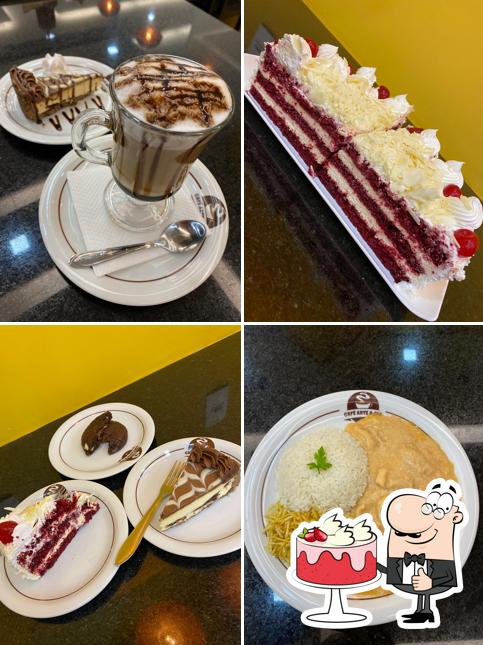 Bolo veludo vermelho em Café Arte & Cia