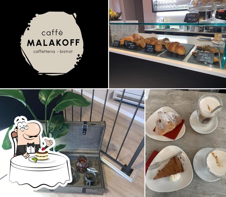 Caffè osteria del mare Malakoff serve un'ampia selezione di dolci
