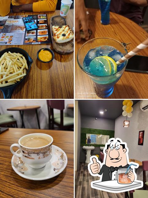 This is the picture depicting drink and interior at DreamMI Burg