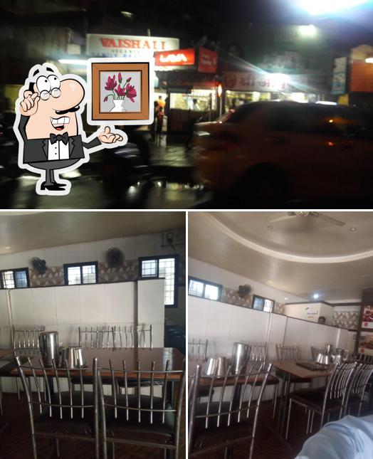 The interior of VAISHALI VEG & NON VEG FAMILY RESTAURANT