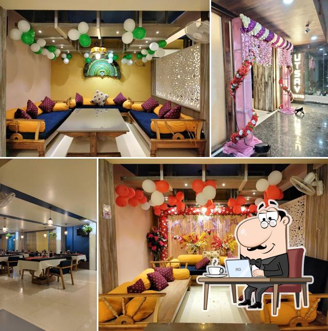 The interior of Utsav The Restro Lounge